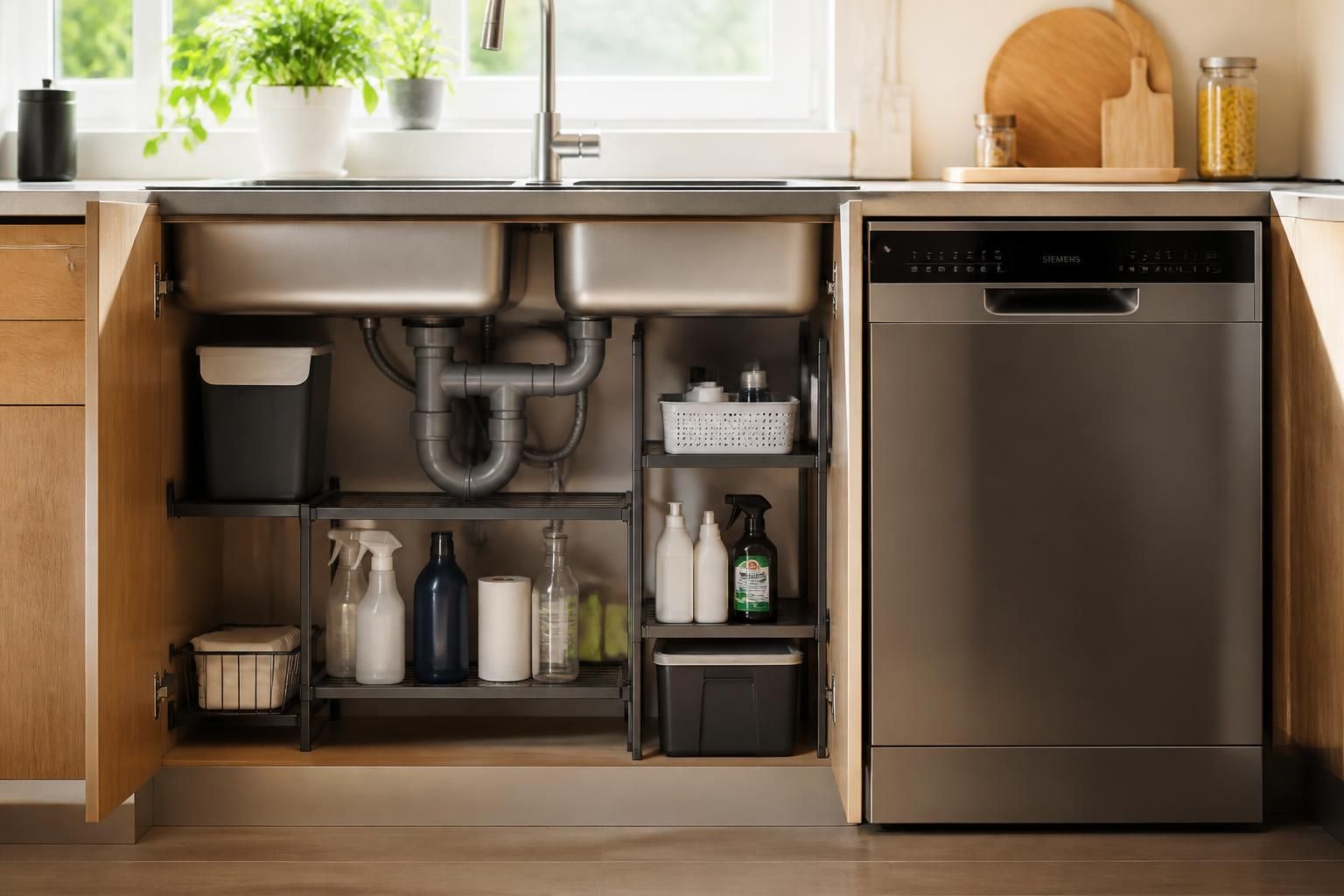 découvrez comment optimiser l'espace sous votre évier pour installer votre lave-vaisselle de manière pratique et efficace, tout en gardant une cuisine bien organisée.