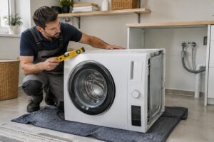Est-il possible d’installer une machine à laver en position couchée ?